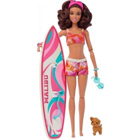 Barbie MTL-HPL69 Pembe Sörf Yapıyor Oyun Seti