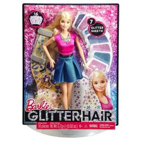 Barbie Pırıltılı Saçlar Oyun Seti