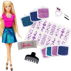 Barbie Pırıltılı Saçlar Oyun Seti