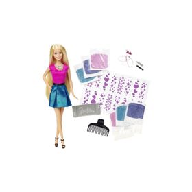 Barbie Pırıltılı Saçlar Oyun Seti