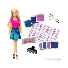 Barbie Pırıltılı Saçlar Oyun Seti