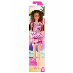 Barbie T7439 Pembe Elbiseli Şık Kıyafetli Bebekler