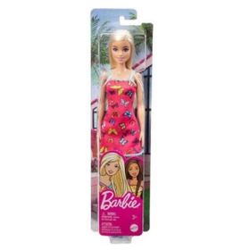 Barbie T7439 Pembe Elbiseli Şık Kıyafetli Bebekler