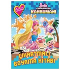 Barbie Video Oyunu Kahramanı Çıkartmalı Boyama - kollektif