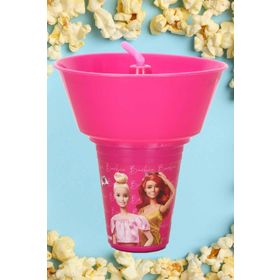 Barbie Yuvarlak Mısır Kovalı Pipetli Bardak