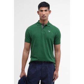 Barbour Ol72 Olive MML0012-835 Tartan Pique Polo Yaka T-shirt