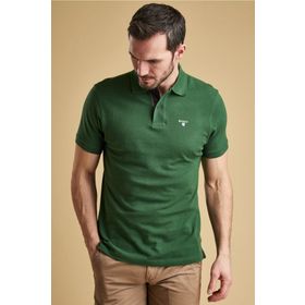 Barbour Ol72 Olive MML0012-835 Tartan Pique Polo Yaka T-shirt