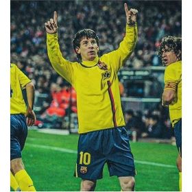 Barcelona 2008/09 Sezonu Sarı Nostalji Lionel Messi Forması