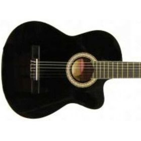 Barcelona LC 3900 CBK Cutaway Siyah Klasik Gitar + Kılıf