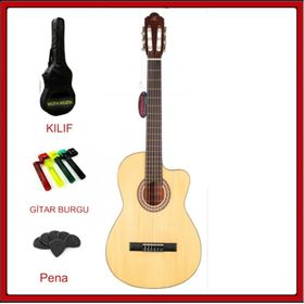 Barcelona LC 3900CNL Cutaway Natural Klasik Gitar