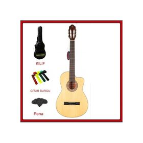 Barcelona LC 3900CNL Cutaway Natural Klasik Gitar