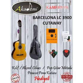 Barcelona LC3900CYW Kahverengi Klasik Gitar