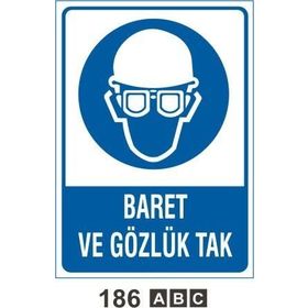 Baret ve Gözlük Tak Levhası
