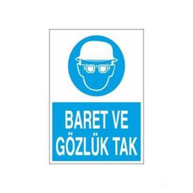 Baret ve Gözlük Tak Levhası