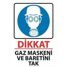 Baretini Tak Uyarı Levhası