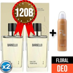 Bargello 120B EDP 2x50 ml Kadın Parfüm + Floral 150 ml Deodorant
