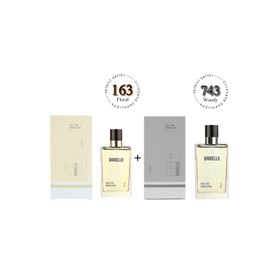 Bargello 163 Floral EDP 50 ml Kadın Parfüm + 743 Woody EDP 50 ml Erkek Parfüm Seti