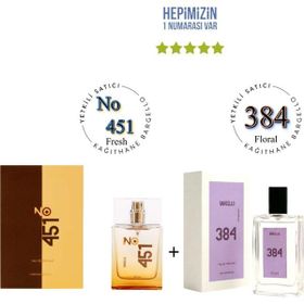 Bargello 384 Floral 50 ml Kadın + 451 Fresh 50 ml Unisex Parfüm