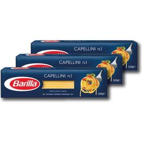 Barilla Capellini 500 gr İnce Spagetti (3 adet)