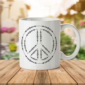 Barış Peace Porselen Kupa Bardak