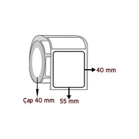 Barkodsarf Eko Termal 40x55 mm Barkod Etiket