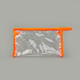 Barnaby 06RAG011 16x26 cm Şeffaf Sarı Fosforlu XL PVC Kozmetik Çantası
