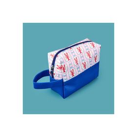 Barnaby 06RAG017-1 17x20 cm Krem Pembe Istakoz Detaylı Kozmetik Çantası