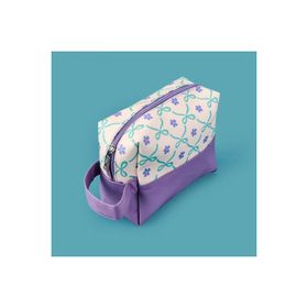Barnaby 06RAG017 17x20 cm Krem Lila Kurdele Detaylı Kozmetik Çantası