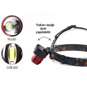 Barnetta BR T170 T6 Led 2000 Lümen Profesyonel Şarjlı Kafa Feneri