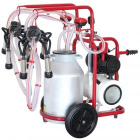 Bartech 40 L Universal Kuru Pompa Alüminyum Güğüm Çift Süt Sağım Makinesi