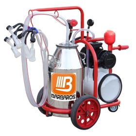 Bartech 40 L Universal Kuru Pompa Alüminyum Güğüm Çift Süt Sağım Makinesi