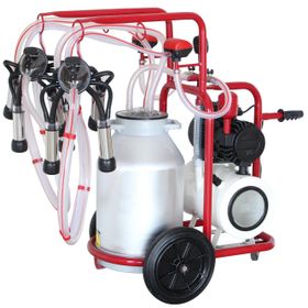 Bartech 40 L Universal Kuru Pompa Alüminyum Güğüm Çift Süt Sağım Makinesi