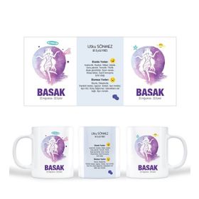 Başak Burcu Baskılı Seramik Kupa Bardak