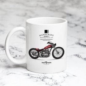 Başak Su Motorsiklet Beyaz Kupa Bardak