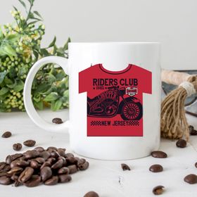 Başak Su Motorsiklet İsimli Beyaz Kupa Bardak