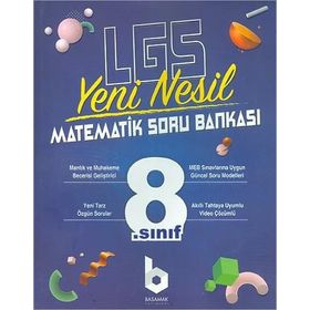 Basamak Yayınları LGS 8.Sınıf Yeni Nesil Matematik Soru Bankası