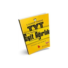 Basamak Yayınları TYT Eşit Ağırlık Tek Nefeste 5 Günde Soru Bankası