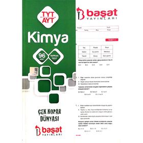 Başat Yayınları TYT AYT Kimya Yaprak Testleri
