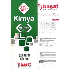 Başat Yayınları TYT AYT Kimya Yaprak Testleri