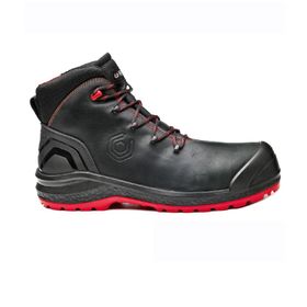 Base B0888N BE-UNIFORM TOP S3 HRO CI SRC Siyah Kırmızı İş Ayakkabısı