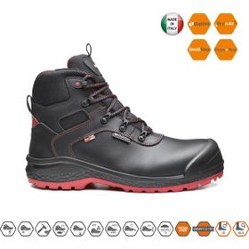 Base B0895S Be-Dry MID S3 WR SRC Siyah Kırmızı Su Geçirmez İş Botu