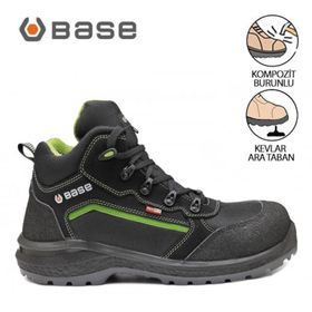Base B0898 Siyah İtalyan İş Güvenlik Botu