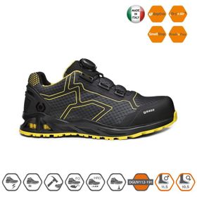 Base B1005C K-Rush S1P Hro Src Siyah Sarı Italyan Iş Güvenlik Ayakkabısı