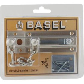 Basel Başel Sürgülü Krom Kapı Emniyet Kilidi