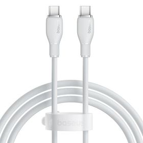 Baseus 1.2 mt Beyaz Pudding Type-C to Type-C Hızlı Şarj Kablosu