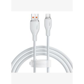 Baseus 1.2 mt Beyaz Pudding USB-A to Type-C Hızlı Şarj Kablosu