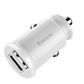 Baseus 3.1 A Beyaz Grain Çift Usb Araç Şarjı