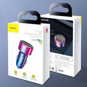 Baseus 45w Hızlı Şarj 4.0,3.0 Dual Usb Çıkışlı Araç Şarj Başlık
