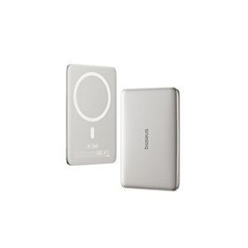 Baseus AM41 Picogo 5000 mAh Magsafe Bej Kablosuz Powerbank