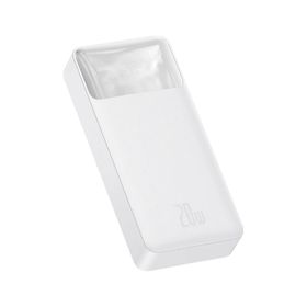 Baseus Bipow 20W Hızlı Şarj 10.000 mAh LED Göstergeli Beyaz Powerbank